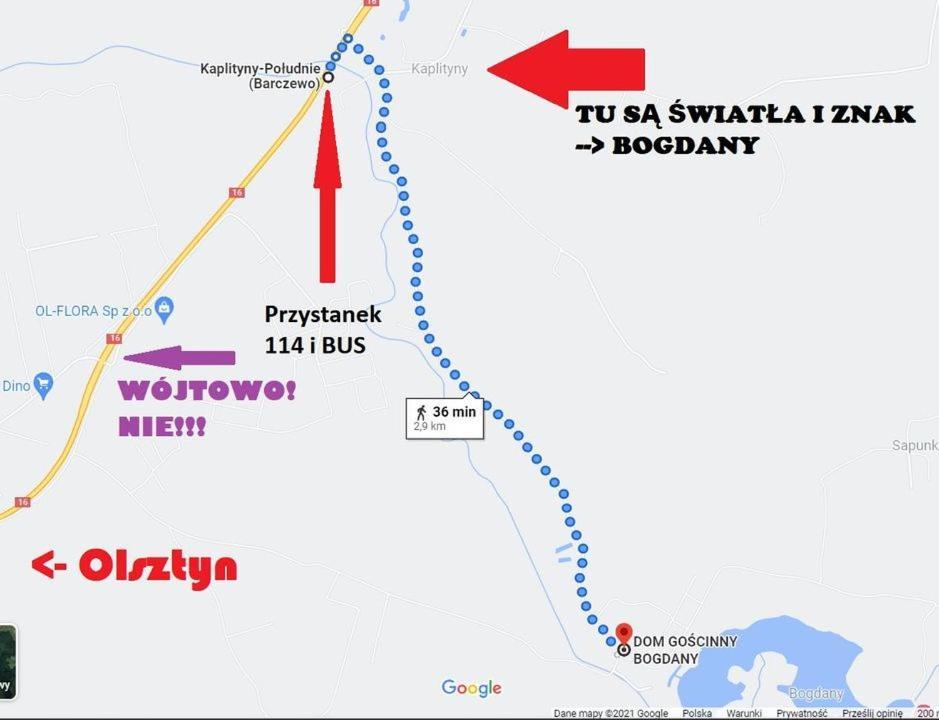 Dom Goscinny Bogdany Barczewo Bagian luar foto